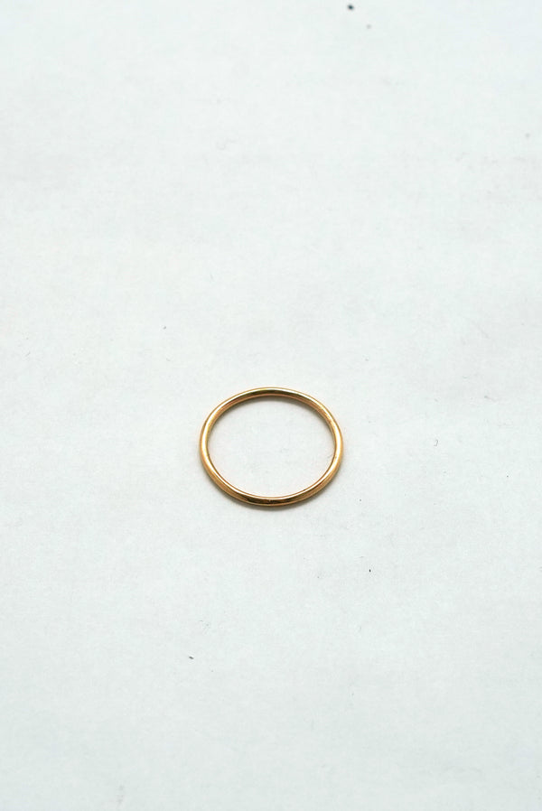 still by hand Garden of eden / 10K YELLOW GOLD MINIMAL RING / 21AW-MML-R02