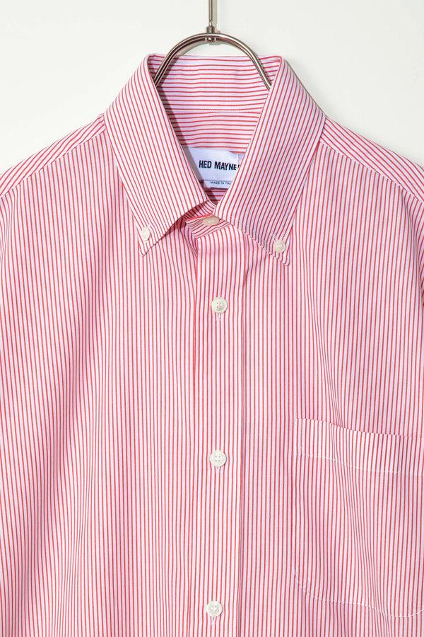 still by hand HED MAYNER / COTTON PINSTRIPE SHIRT ( short sleeve )
