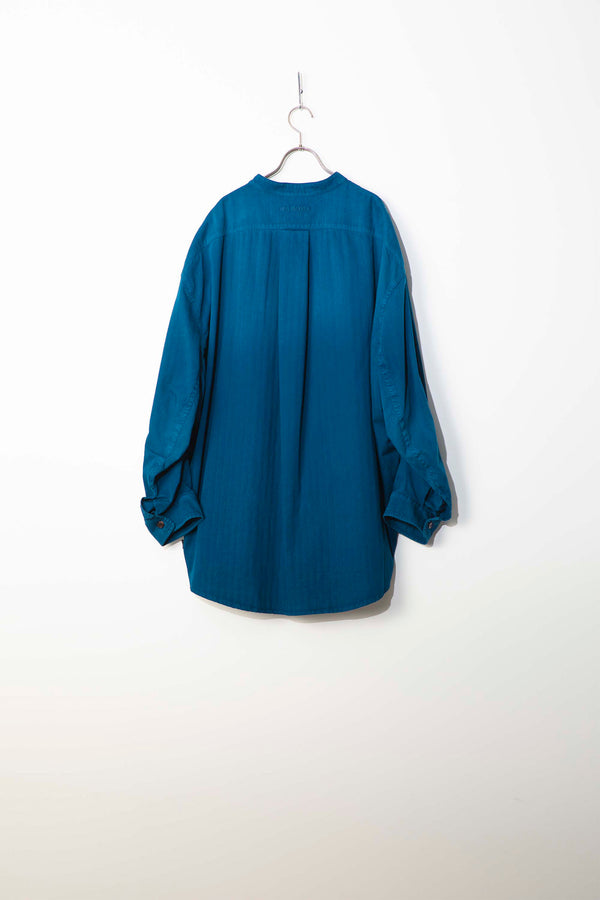 Still By Hand HED MAYNER / WORKER EMBROIDERD DENIM SHIRT