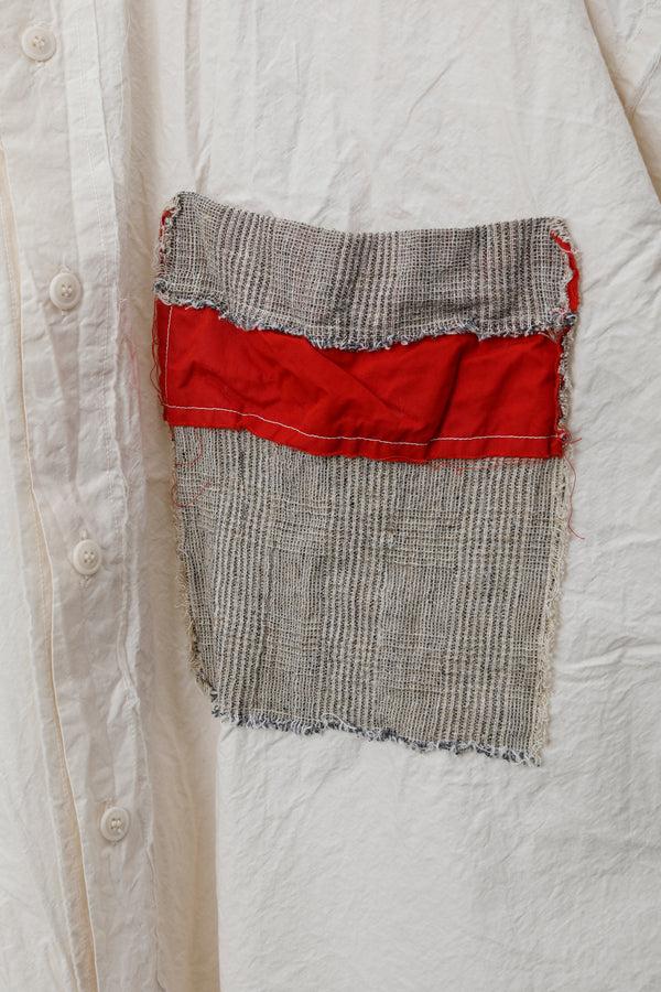 Still By Hand "PRICE DOWN " CASEY CASEY / HAMNET SHIRT - POCKET PATCHWORK