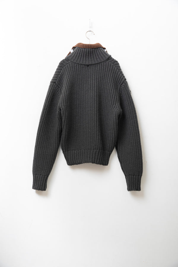 still by hand ” PRICE DOWN ” NAMACHEKO / EVAN ZIP CARDIGAN