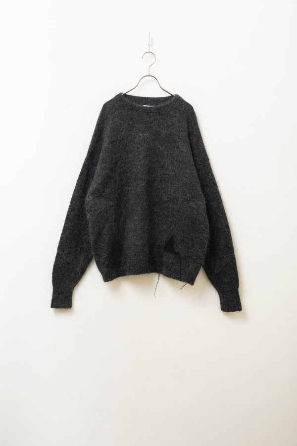 still by hand ” PRICE DOWN ” ROA / Dropstitch Mohair Knit Crewneck