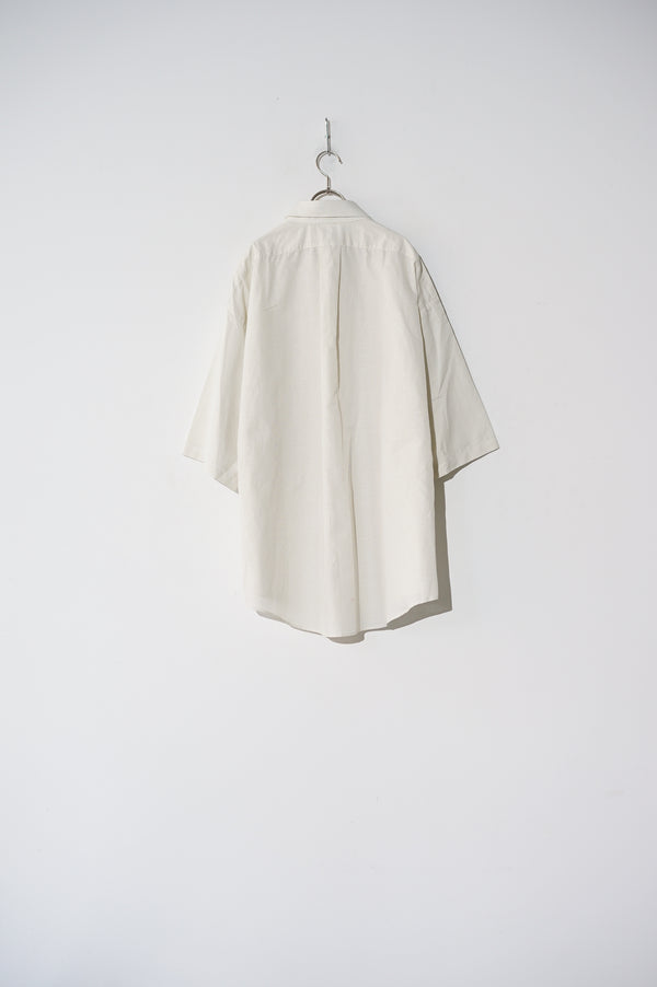 still by hand HED MAYNER / COTTON LINEN STRIPE SHIRT