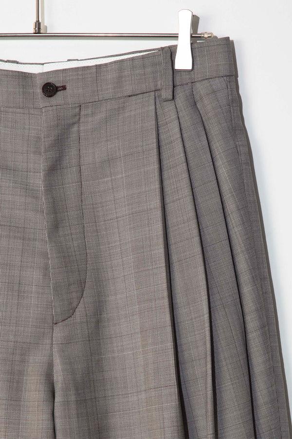 still by hand HED MAYNER / FRESH WOOL CHECK PANTS