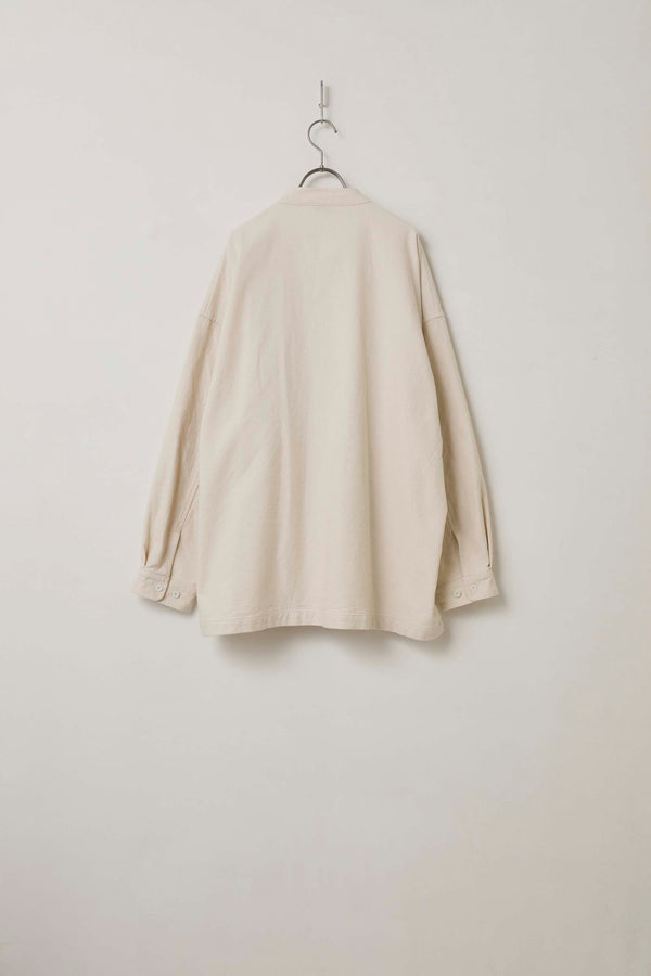 Still By Hand Kontor / CORDED YARN BAND COLLAR SHIRT
