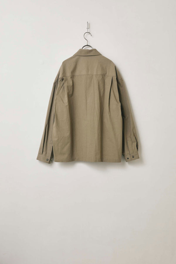 still by hand kontor / LAYERED MULTI-POCKET SHIRT