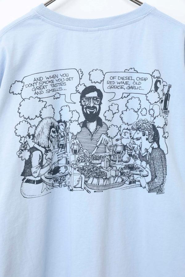 Still By Hand RECEPTION / S/S POCKET TEE FUMING