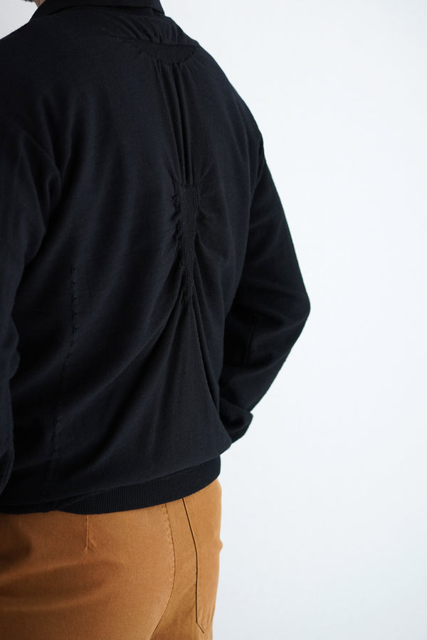 Still By Hand ROA / Pinched Wool Knit Polo