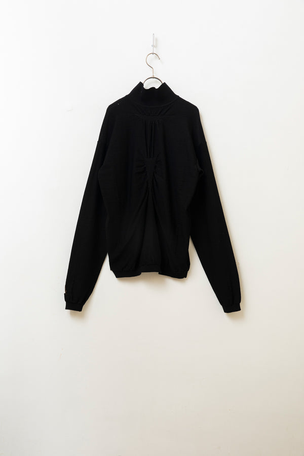 Still By Hand ROA / Pinched Wool Knit Polo