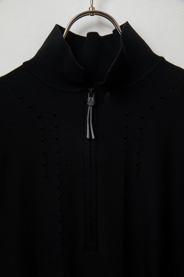 still by hand ROA / Pinched Wool Knit Polo