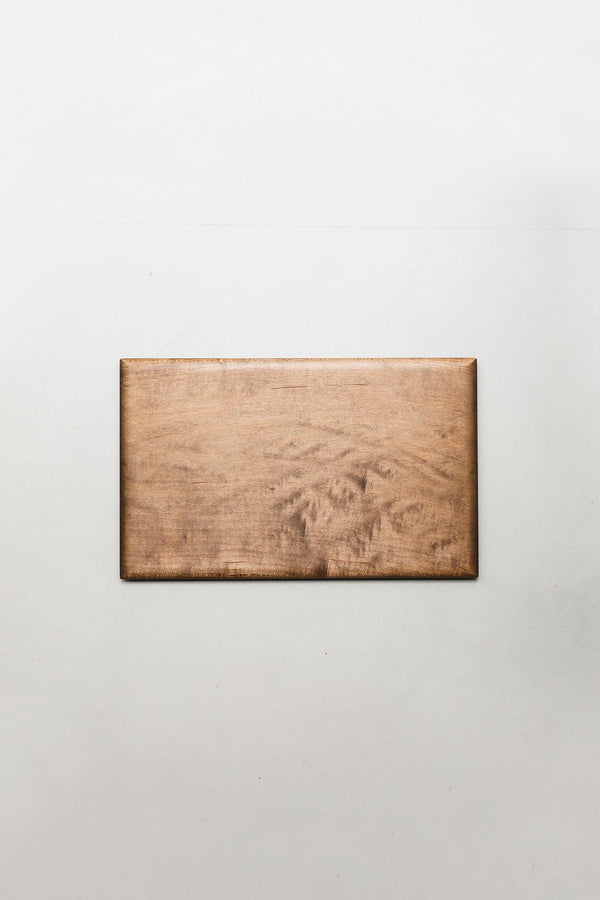 still by hand 内田悠 / イタヤカエデ 板皿S 柿渋染