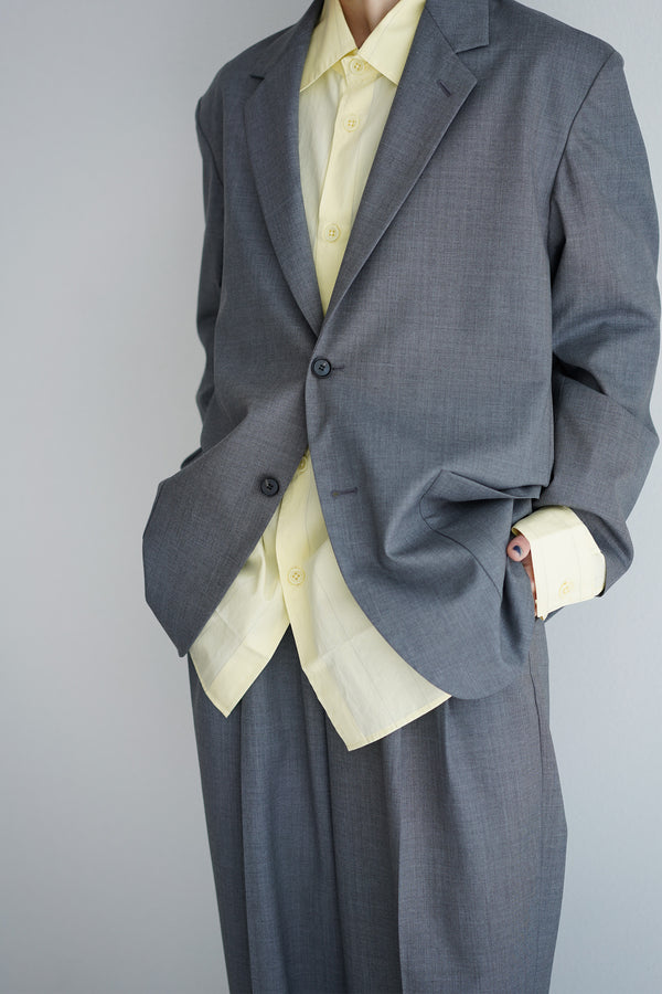 Still By Hand YLÈVE / SUPER120'S CHAMBRAY WOOL JK