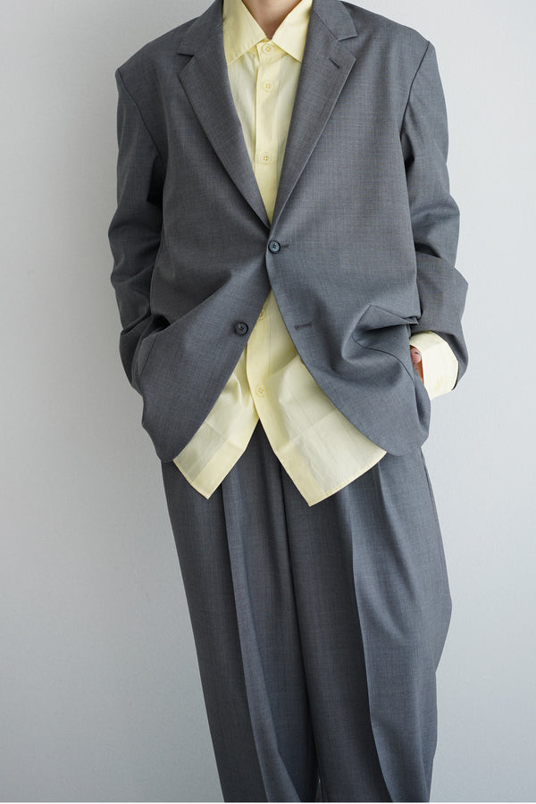 still by hand YLÈVE / SUPER120'S CHAMBRAY WOOL JK