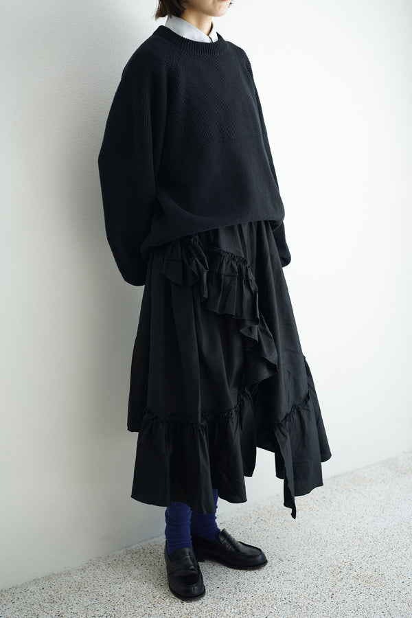 Still By Hand You Must Create Women/ DRAPED SKIRT