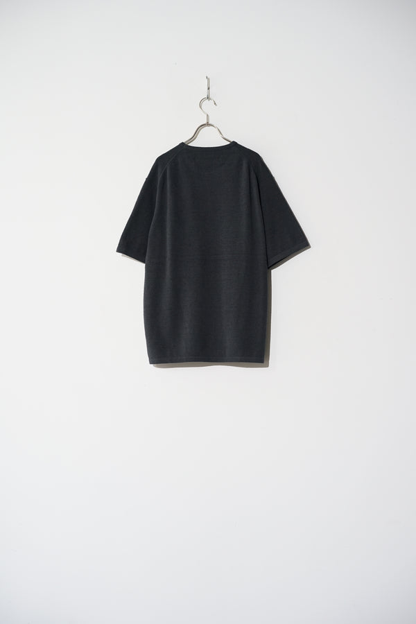 Still By Hand Walenode / Cotton Cashmere Pile Half Sleeve T