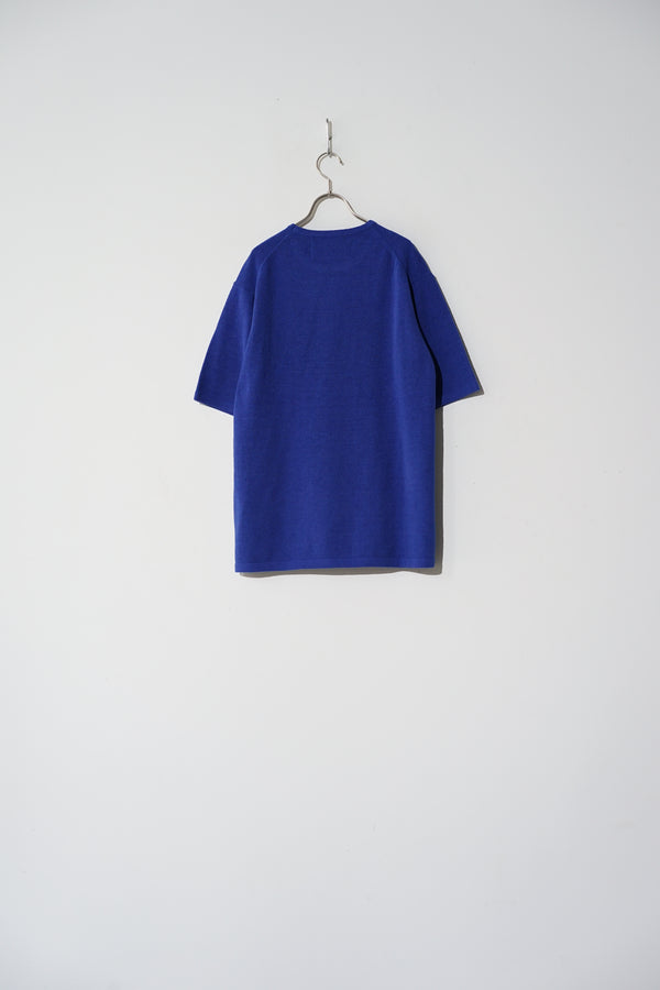still by hand walenode / Cotton cashmere pile Half sleeve T