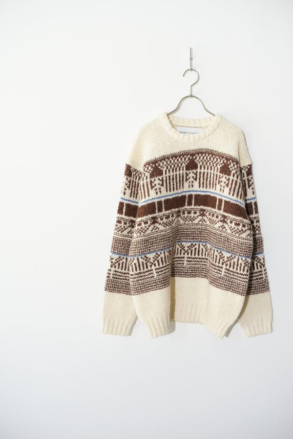 Still By Hand Walenode / Roving Alpaca Wool Jacquard Sweater For LR