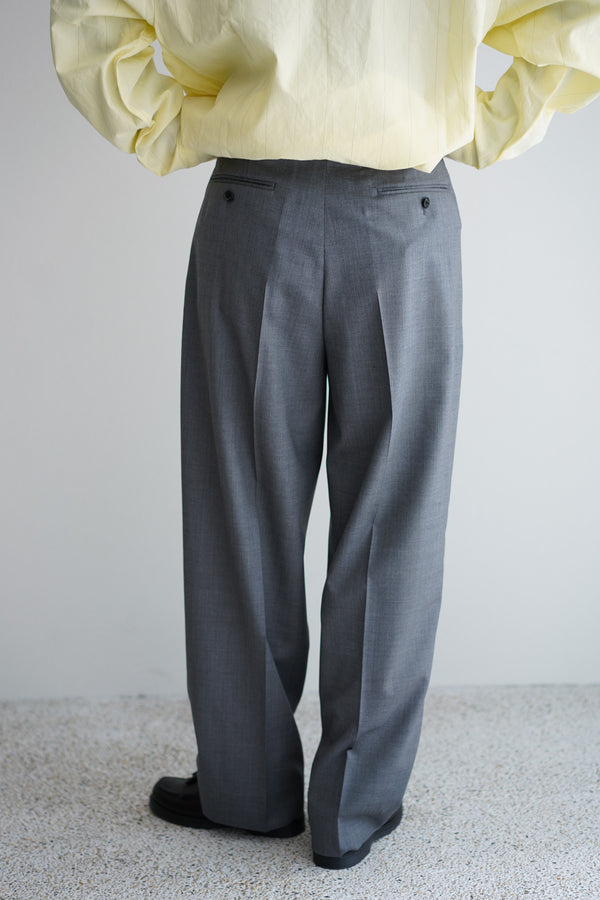 Still By Hand YLÈVE / SUPER120'S CHAMBRAY WOOL 3TACK TR