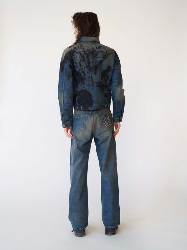 stockholm Surfboard Club Denim Trucker Jacket