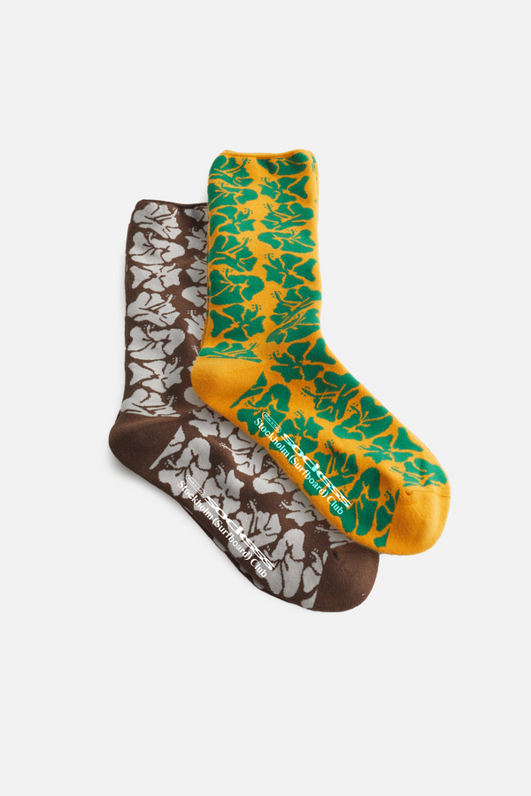 stockholm surfboard club Hibiscus Socks