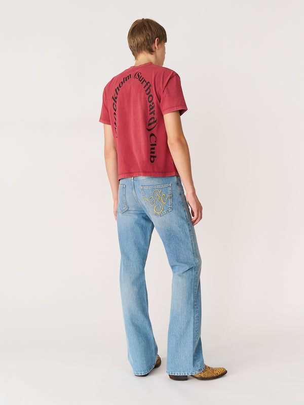 stockholm surfboard club Men's Bootcut Jeans