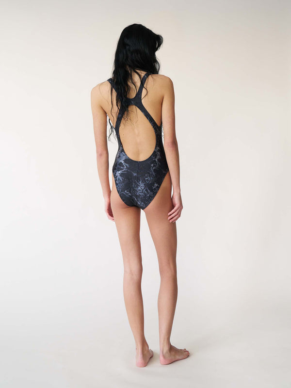 Stockholm Surfboard Club Open Back Swimsuit
