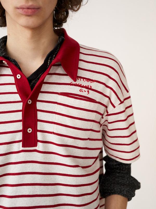 Stockholm Surfboard Club Striped Polo Shirt