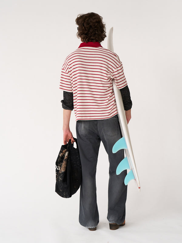 Stockholm Surfboard Club Striped Polo Shirt