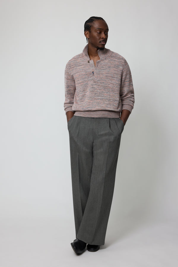 stòffa Ribollita Polo (Dusty Rose Ribollita Wool Silk)