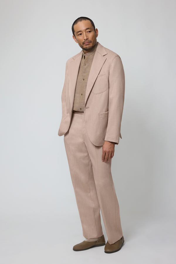Stòffa Single Breasted Shirt Jacket (Anise Naturally Dyed Wool Twill)