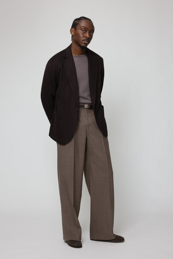 Stòffa Single Breasted Shirt Jacket (Chocolate Guarnissage Cashmere)
