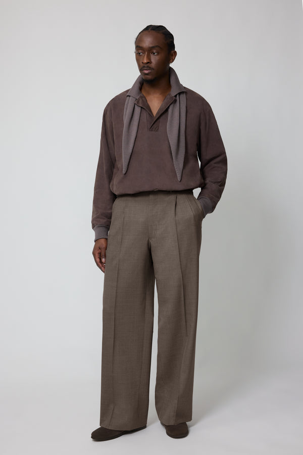 Stòffa Diamond Scarf (Fig Wool Silk)