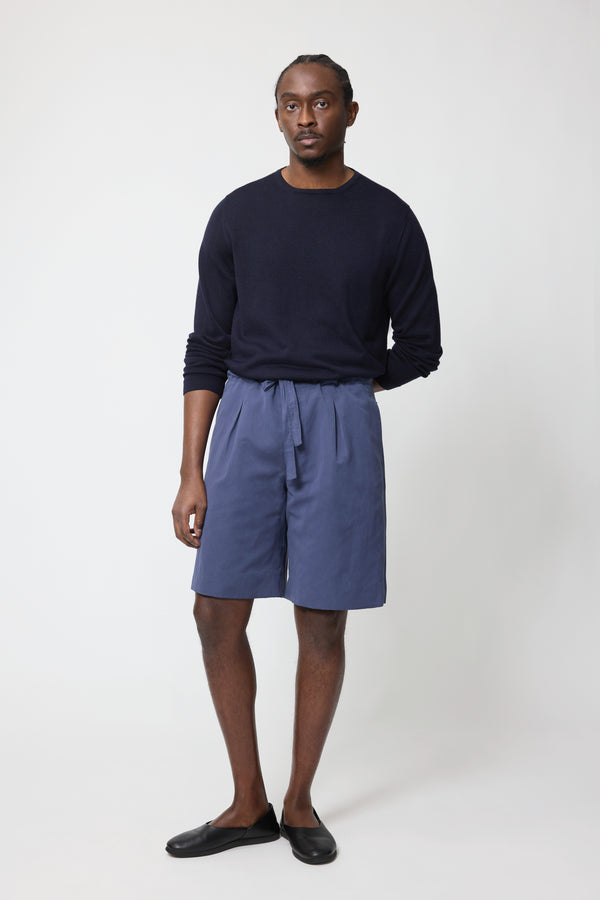 stòffa Drawstring Short (Slate Slub Canvas)