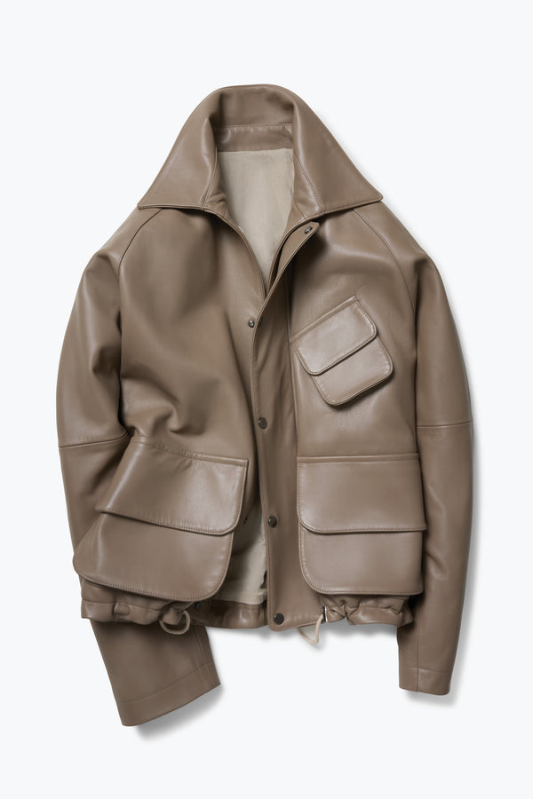 Stòffa Field Blouson (Taupe Plongé Leather)