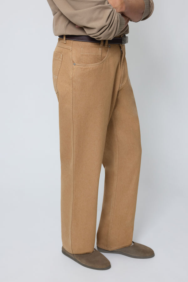 Stòffa Jeans (Brown Foxfibre® Cotton Twill)