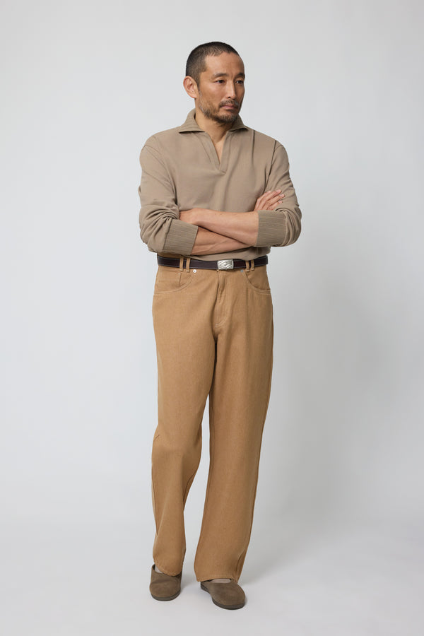 stòffa Jeans (Brown Foxfibre® Cotton Twill)