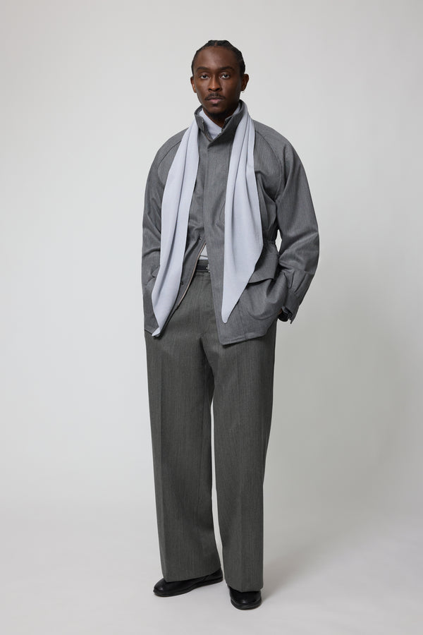 Stòffa Knit Scarf (Pearl Wool Silk)