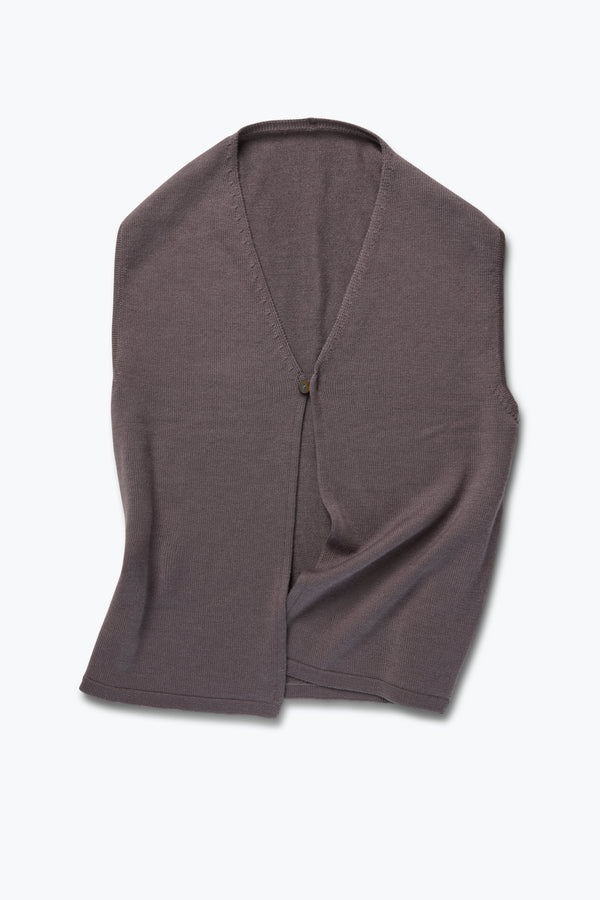 Stòffa Knit Vest (Fig Wool Silk)