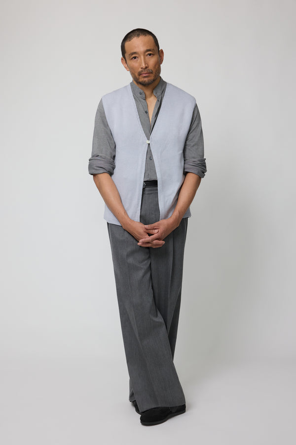 Stòffa Knit Vest (Pearl Wool Silk)