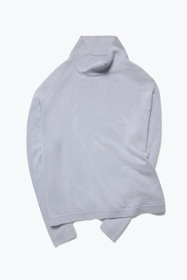 Stòffa Mock Neck (Pearl Wool Silk)