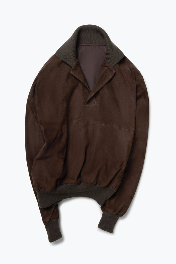 Stòffa Polo Blouson (Chocolate Lamb Suede)