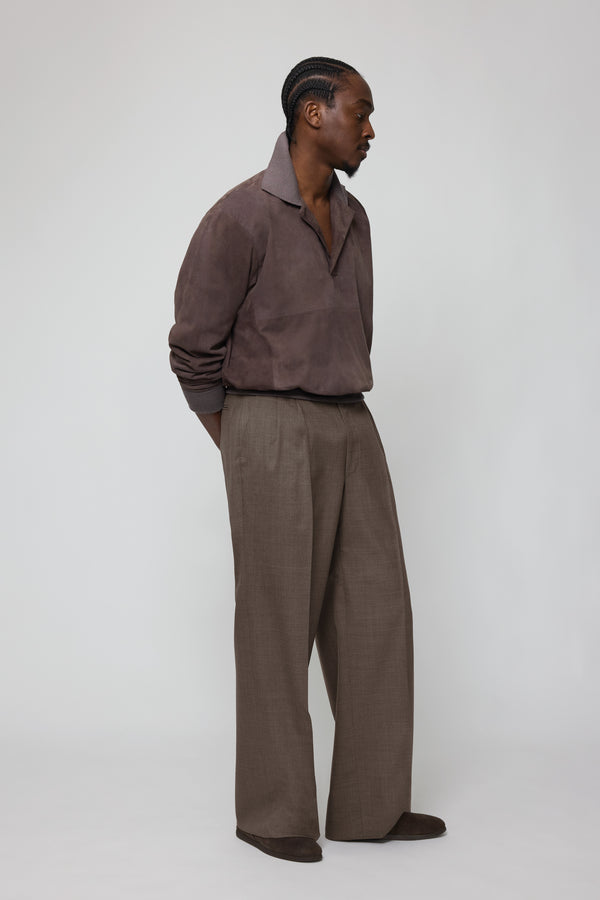 stòffa Polo Blouson (Fig Lamb Suede)