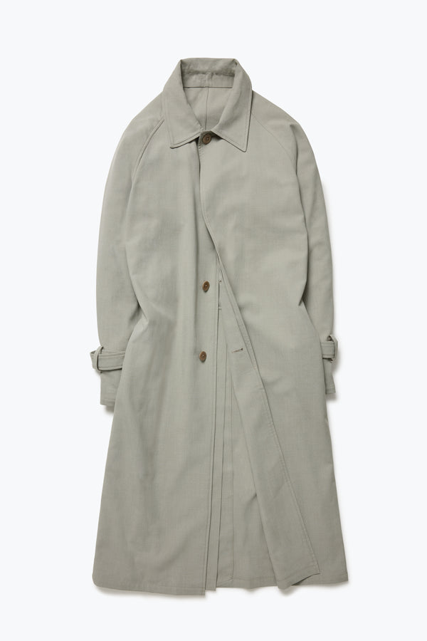 Stòffa Raglan Coat (Lichen Silk Cotton Linen Deco)