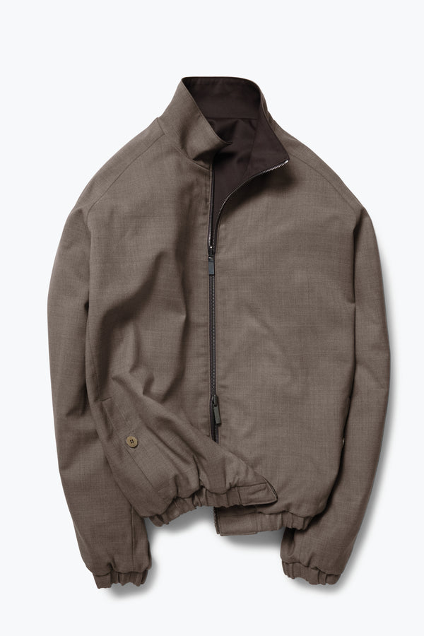 Stòffa Reversible Blouson (Walnut Tropical Wool)