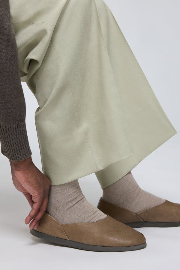 stòffa Slipper (Taupe Leather)