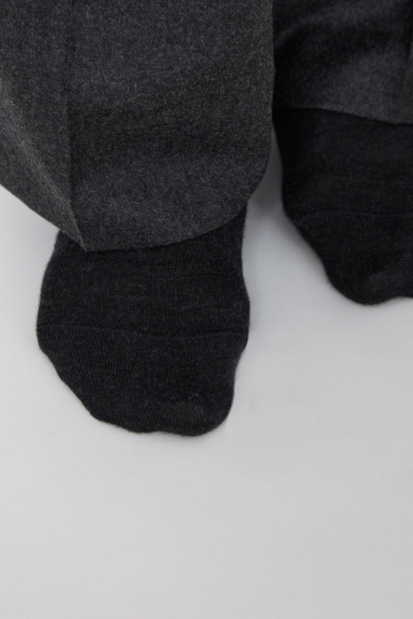 Stòffa Sock (Charcoal Wool Silk)