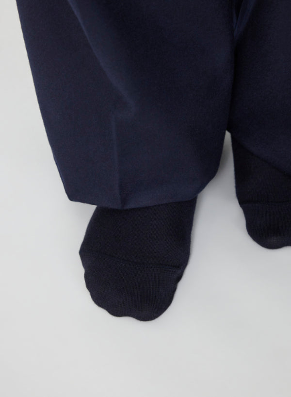 Stòffa Sock (Navy Wool Silk)