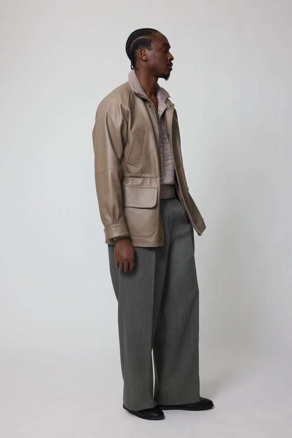 Stòffa Traveler Jacket (Taupe Plongé Leather)