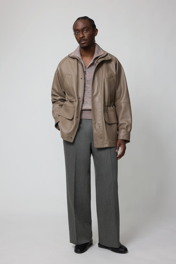 stòffa Traveler Jacket (Taupe Plongé Leather)