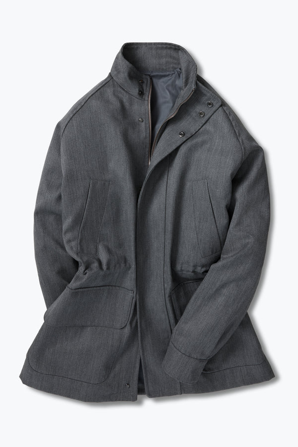 Stòffa Traveler Jacket (Grey Naturally Dyed Wool Twill)